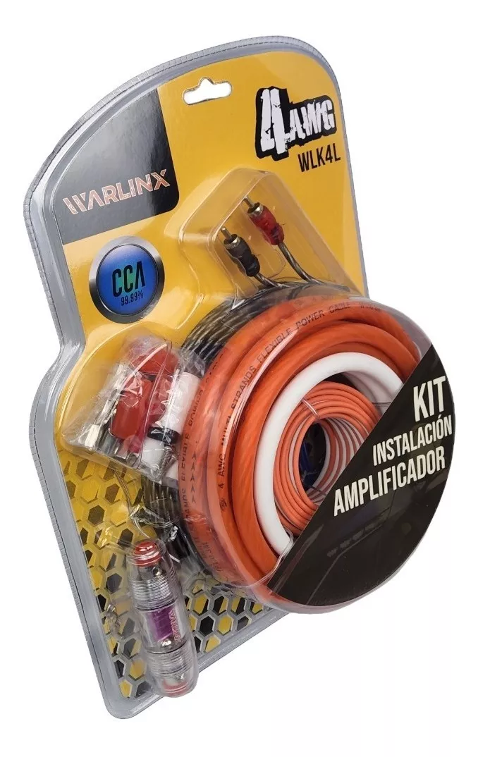 KIT DE CABLE CCA CAL 4 PORTAFUSIBLE MINI ANL TIPO AGU WARLINX