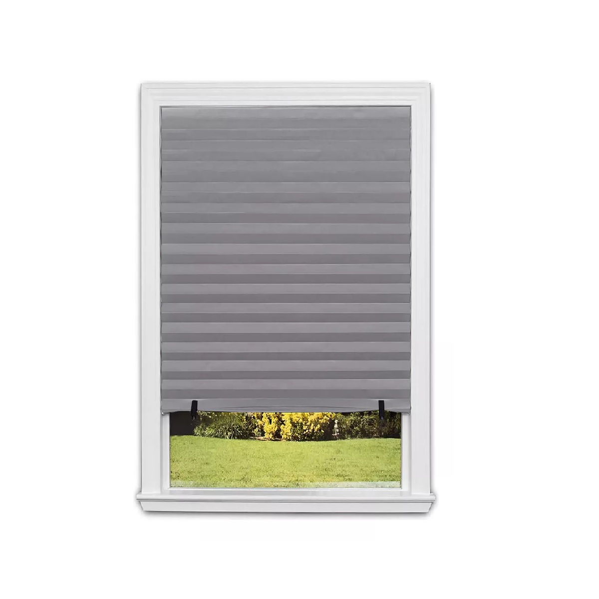 Cortina De Blackout Plisada Para Ventana, Bloquea Luz 90*150 Gris Claro