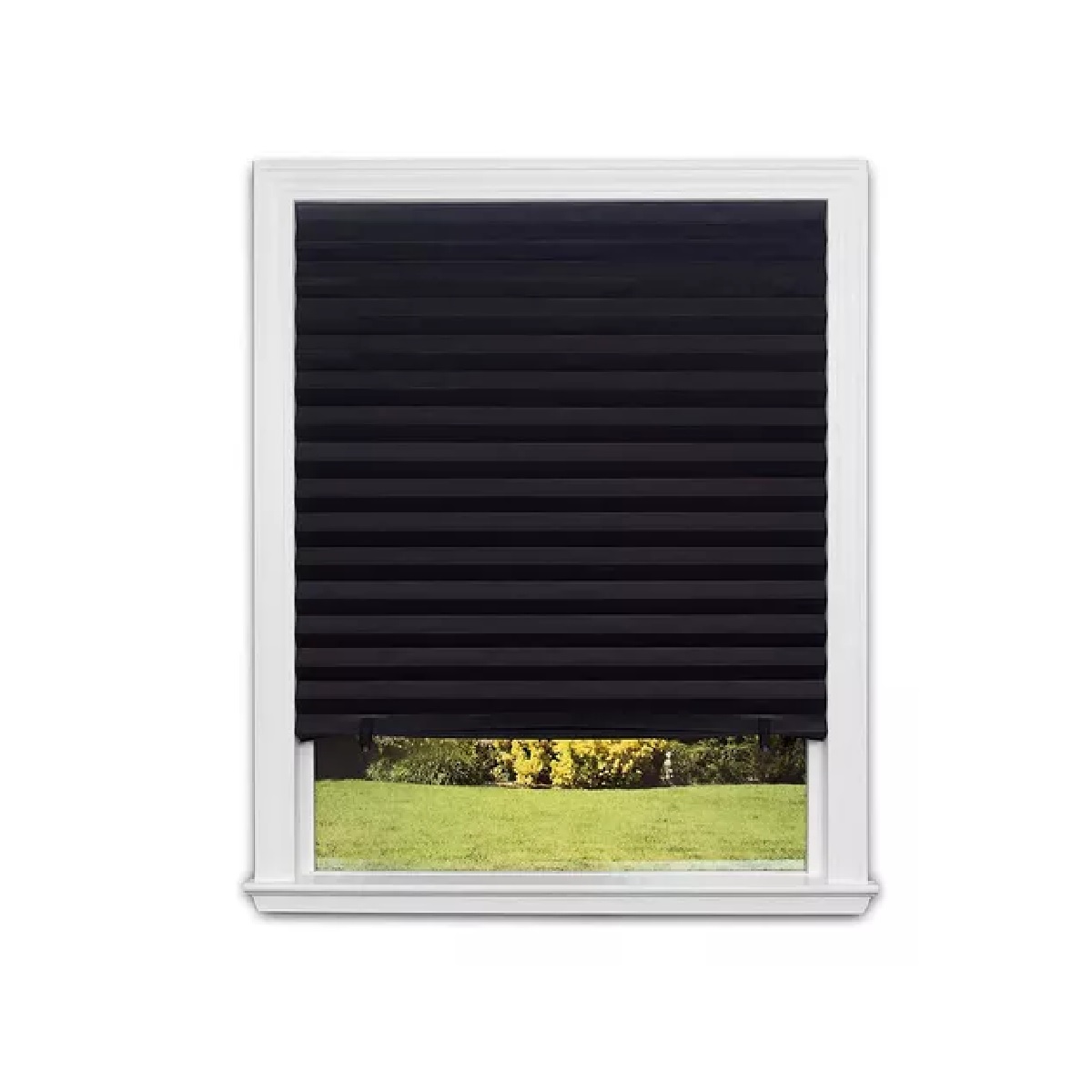 Cortina De Blackout Plisada Para Ventana, Bloquea Luz 90*150 Negro