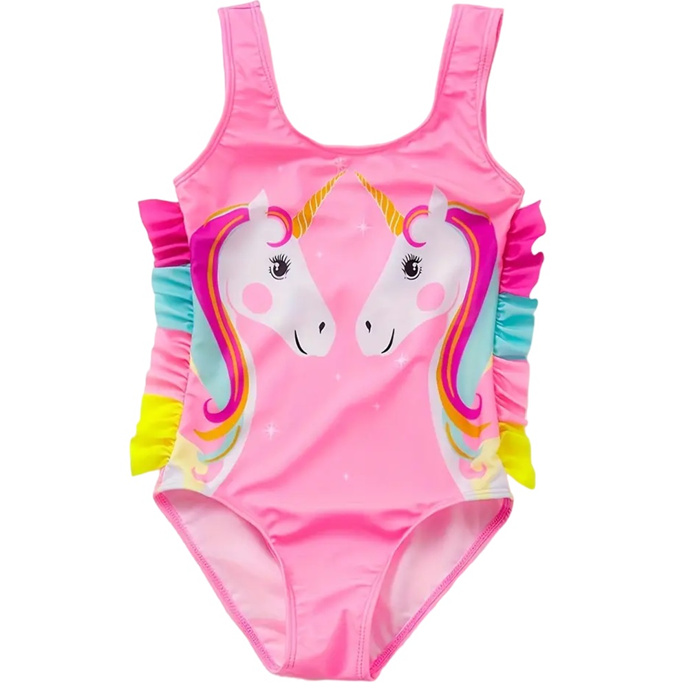 Traje de baño 1 pieza unicornio para niña