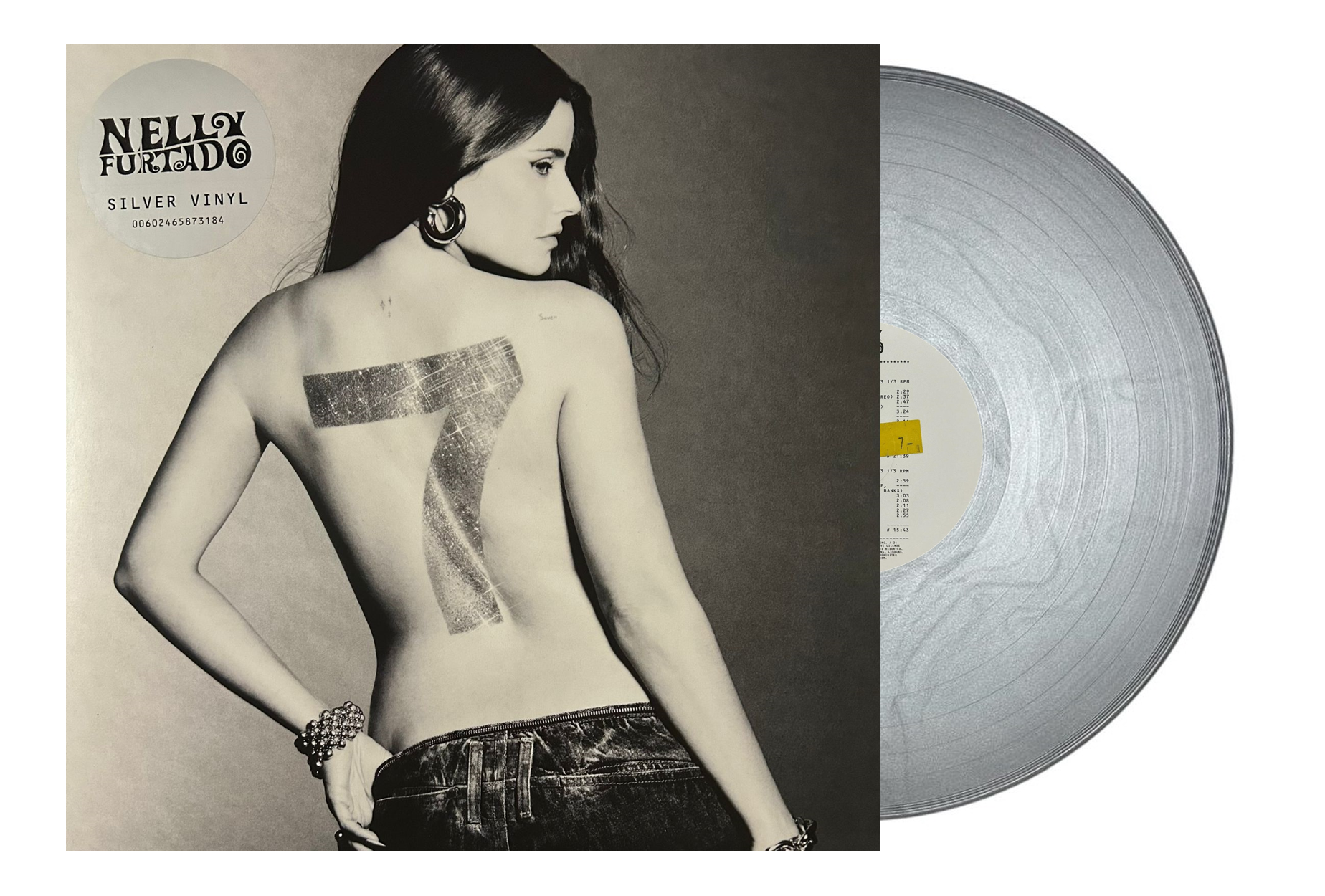 Nelly Furtado 7 Siete Plateado Silver Lp Vinyl