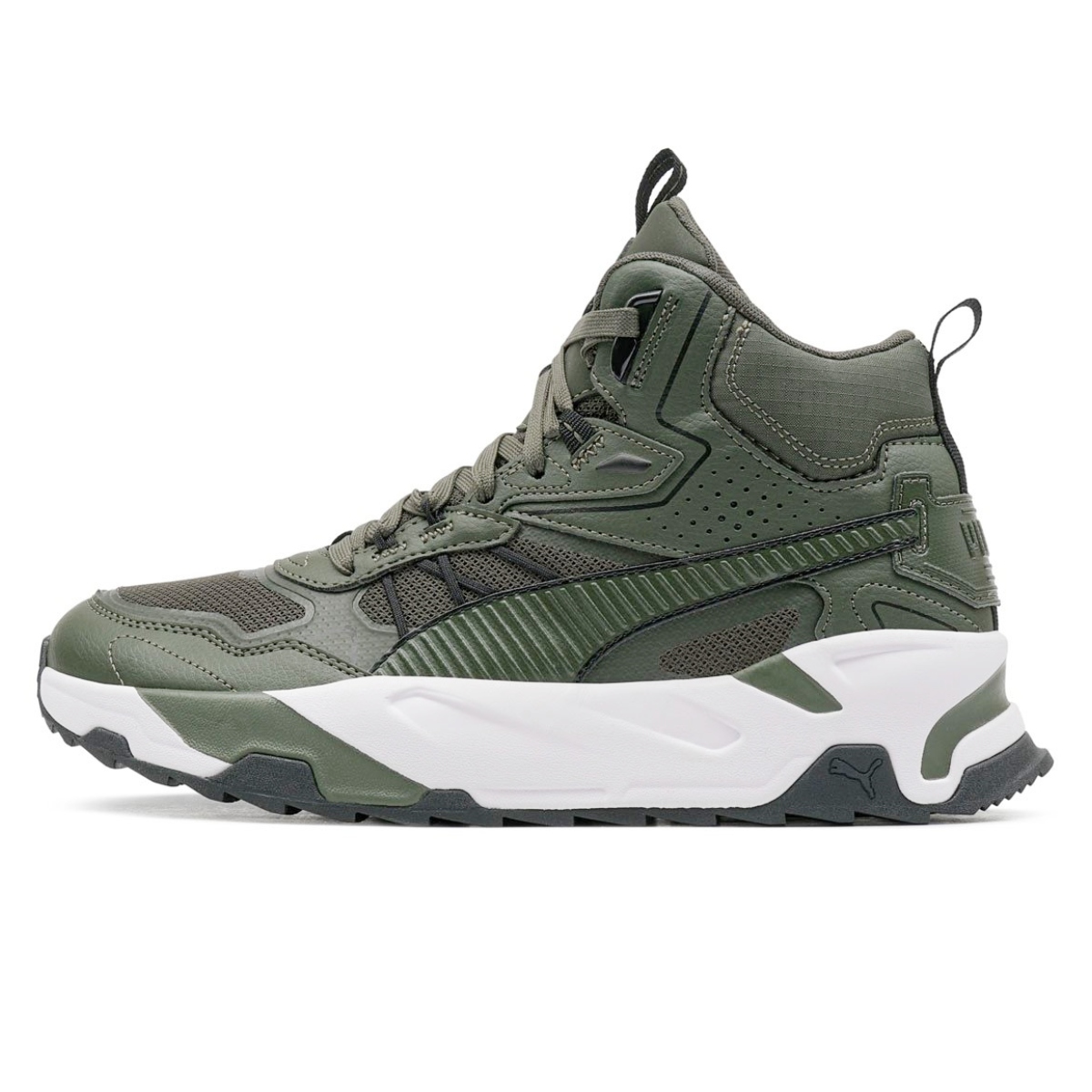 Tenis Puma Trinity Mid Hybrid Verde para Hombre 392327 02