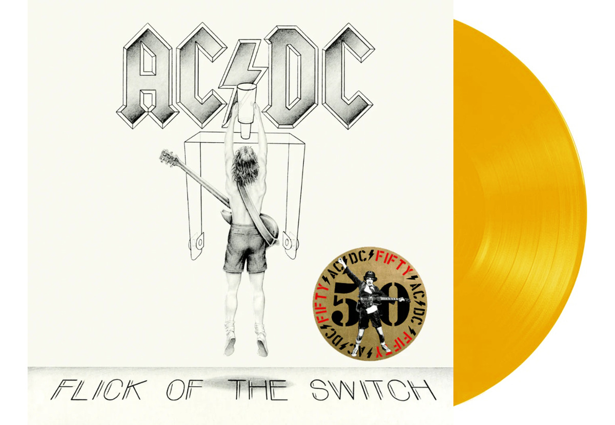 Ac/dc Flick Of The Switch 50th Anniversary Gold Lp Vinyl