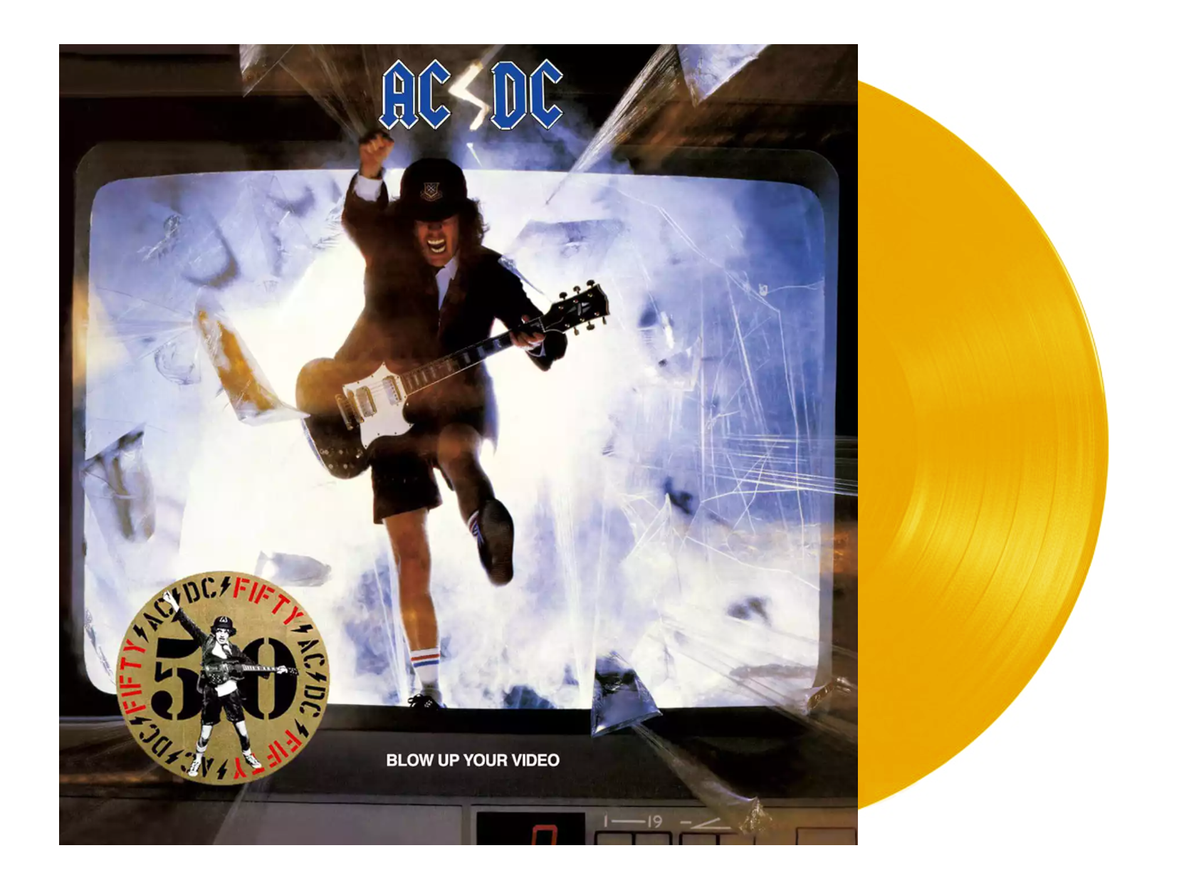 Ac/dc Blow Up Your Video 50th Anniversary Gold Lp Vinyl