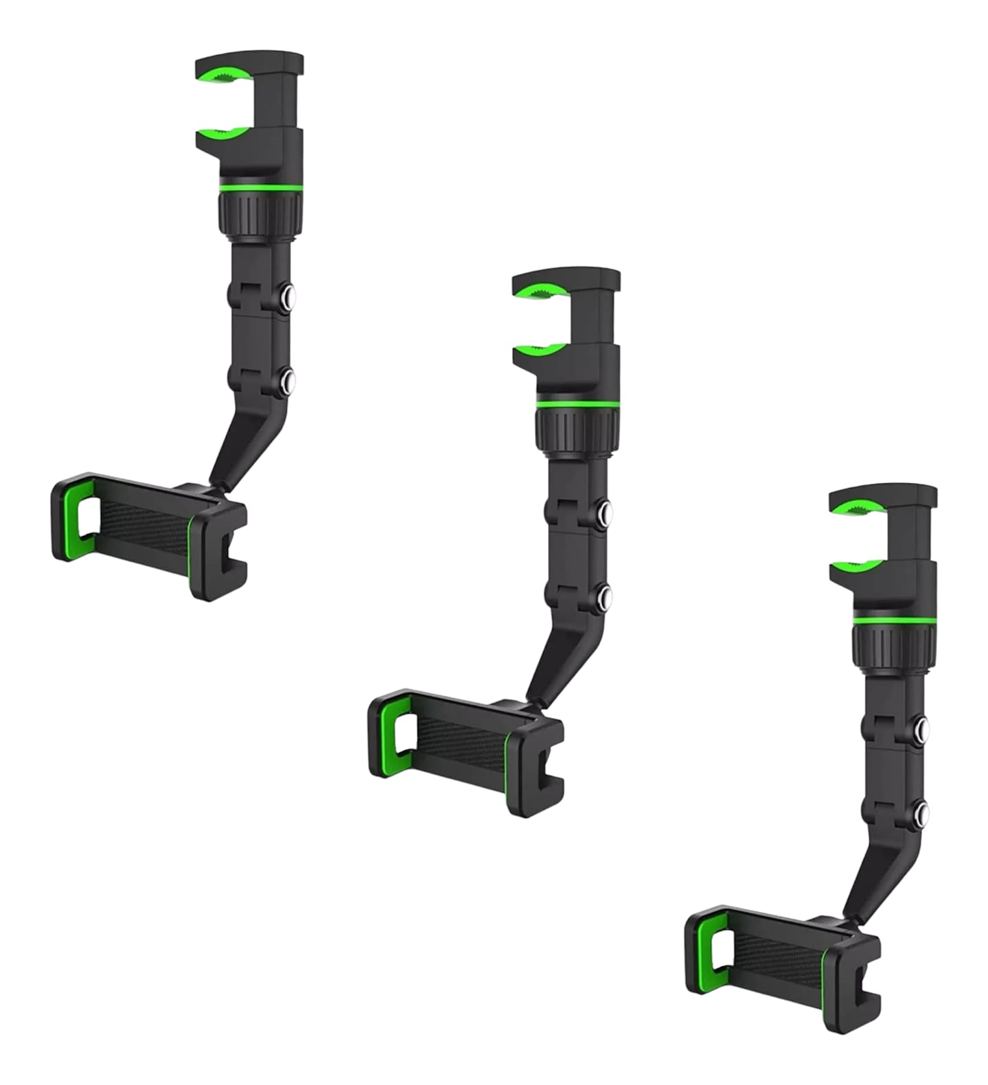 Set De Soportes Para Celulares Para Automovil ( 3 Piezas )