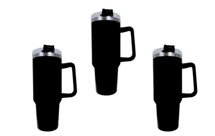 Termo Tumbler TLP Doble Pared acero 40oz Negro 3pz