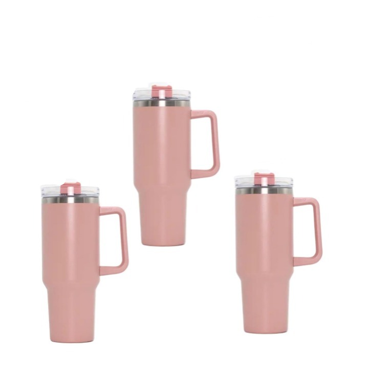 Termo Tumbler TLP Doble Pared acero 40oz Coral - 3pz