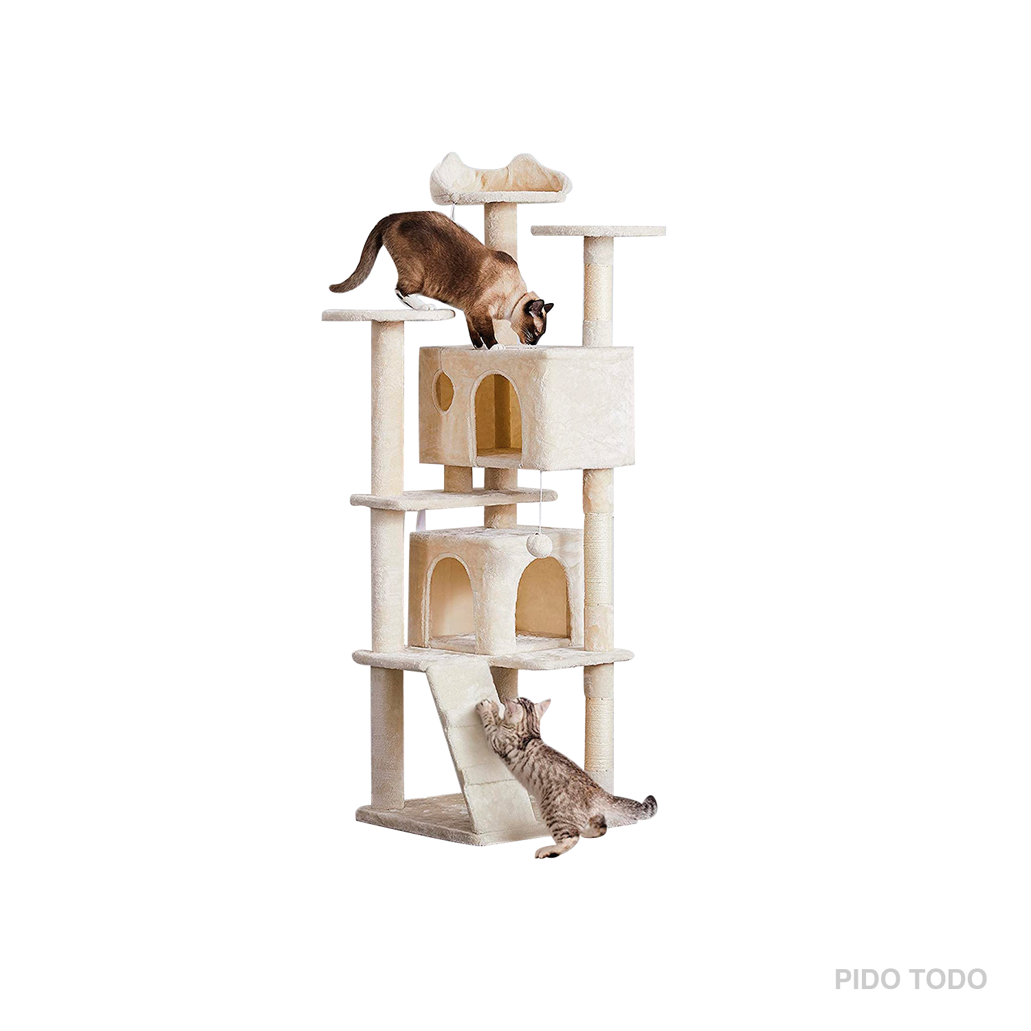 Mueble Rascador Para Gato 55'' Korat Beige