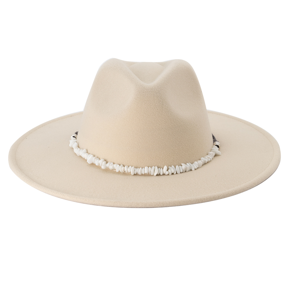 Sombrero Fedora de Fieltro Blanco 