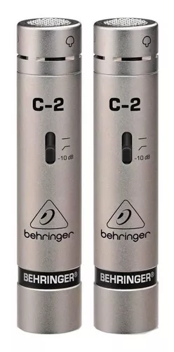 Micrófonos Behringer C-2 Condensador Cardioide Color Plateado