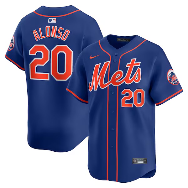 Jersey jugador Original Nike Beisbol MLB Mets Nueva York alternativo #20 T7LM-NMA2