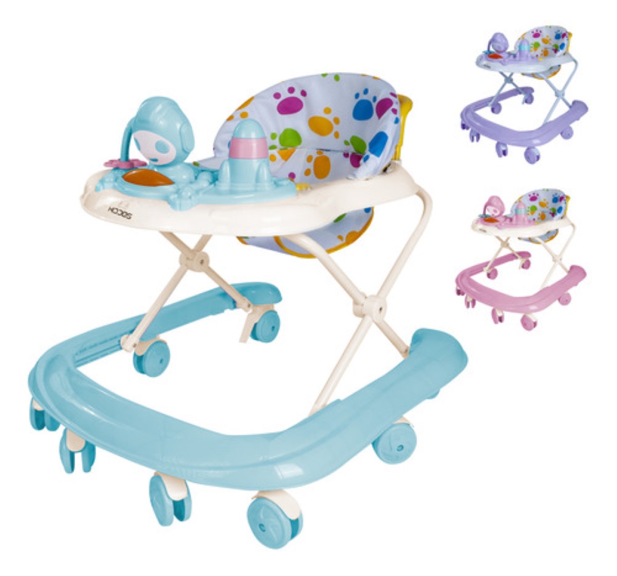 Andadera Musical Plegable Bebe Juguete Educativo Interactiva AZUL