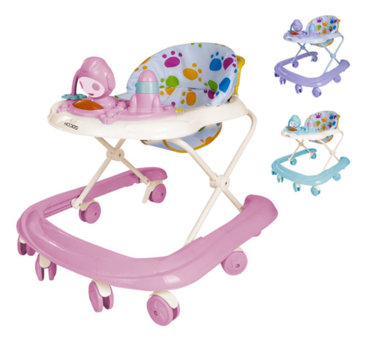 Andadera Musical Plegable Bebe Juguete Educativo Interactiva ROSA