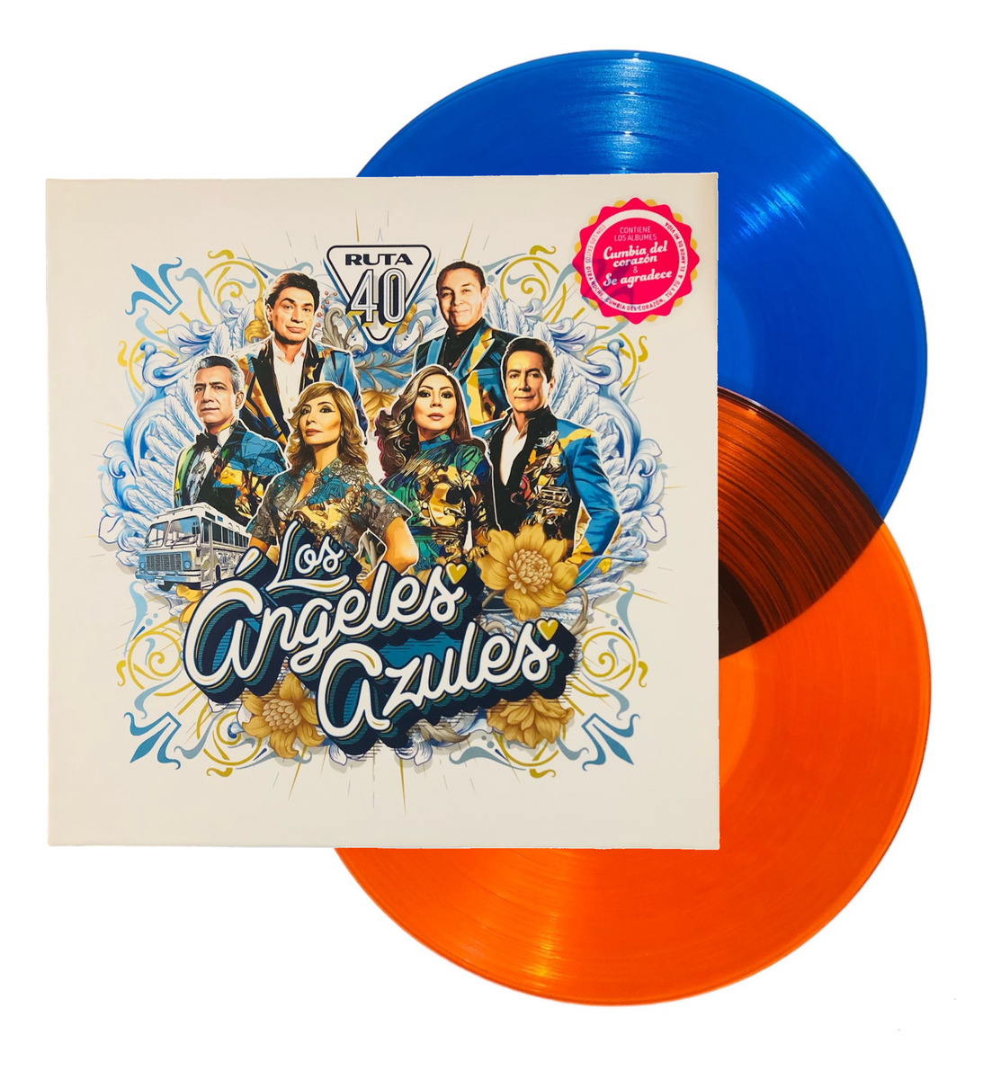 Los Angeles Azules Ruta 40 Blue & Orange 2 Lp Vinyl