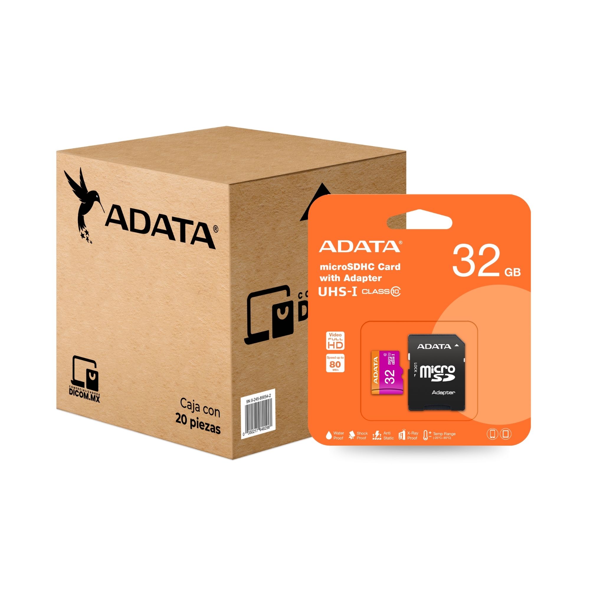 20 Pack - Tarjeta de Memoria microSD de 32 GB Adata Premier