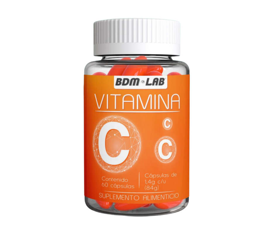 Vitamina C Bdm Lab 60 Cápsulas Suplemento Alimenticio