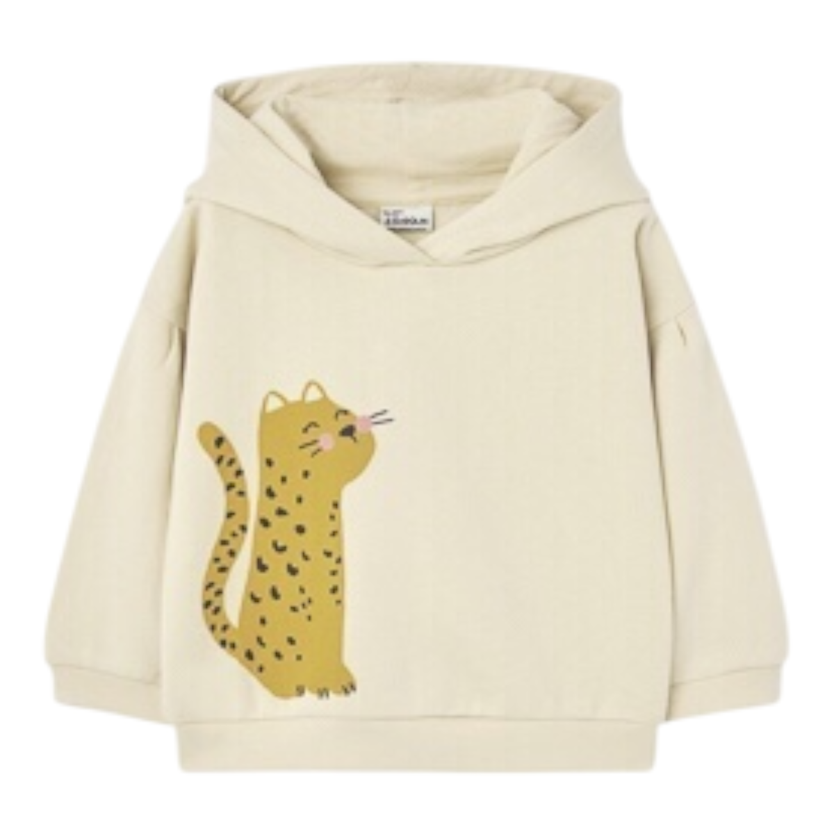 Sudadera Beige Con Capucha Para Bebé Niña LOSAN