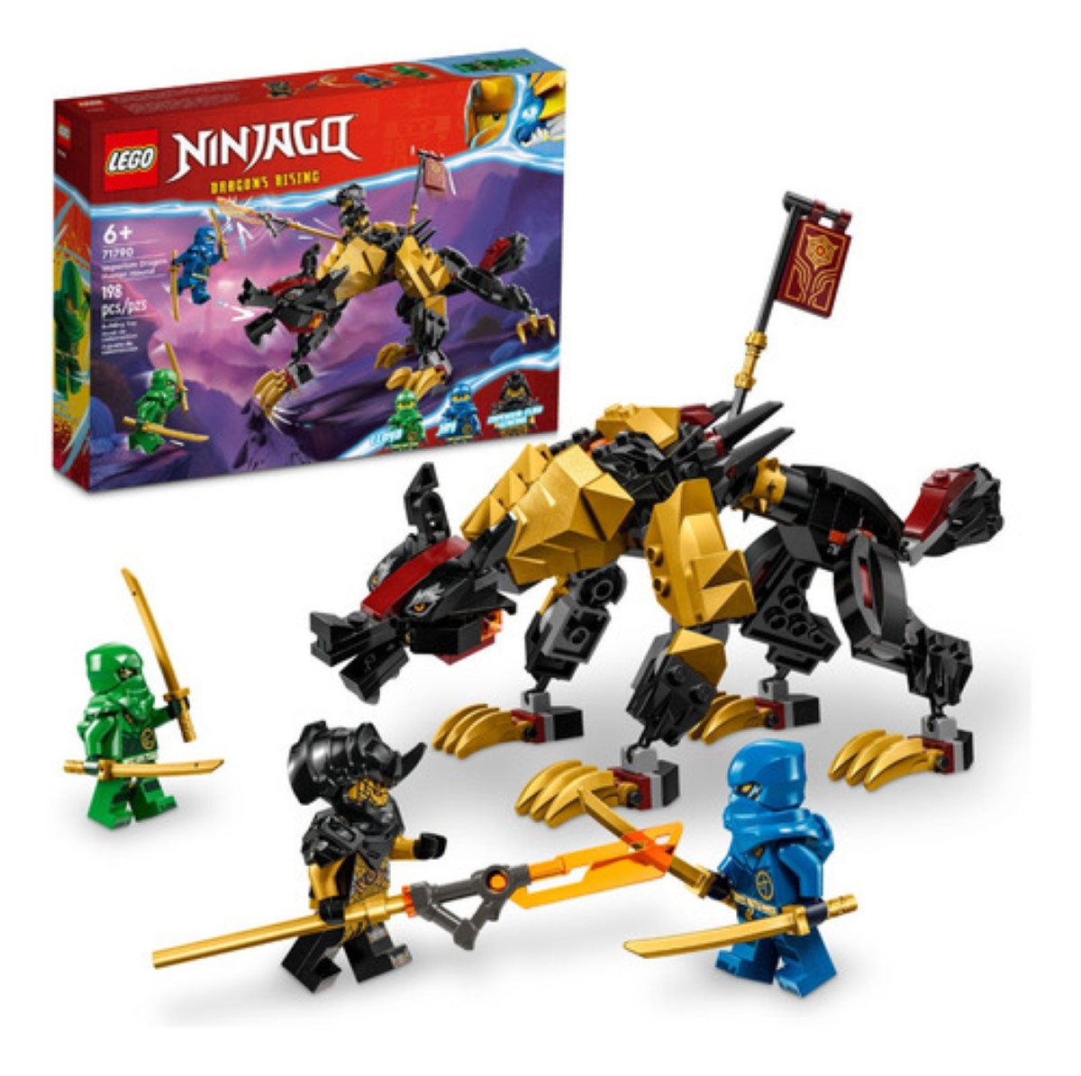 Kit Lego Ninjago Sabueso Cazadragones De Imperium 3+ Cantidad de piezas 198