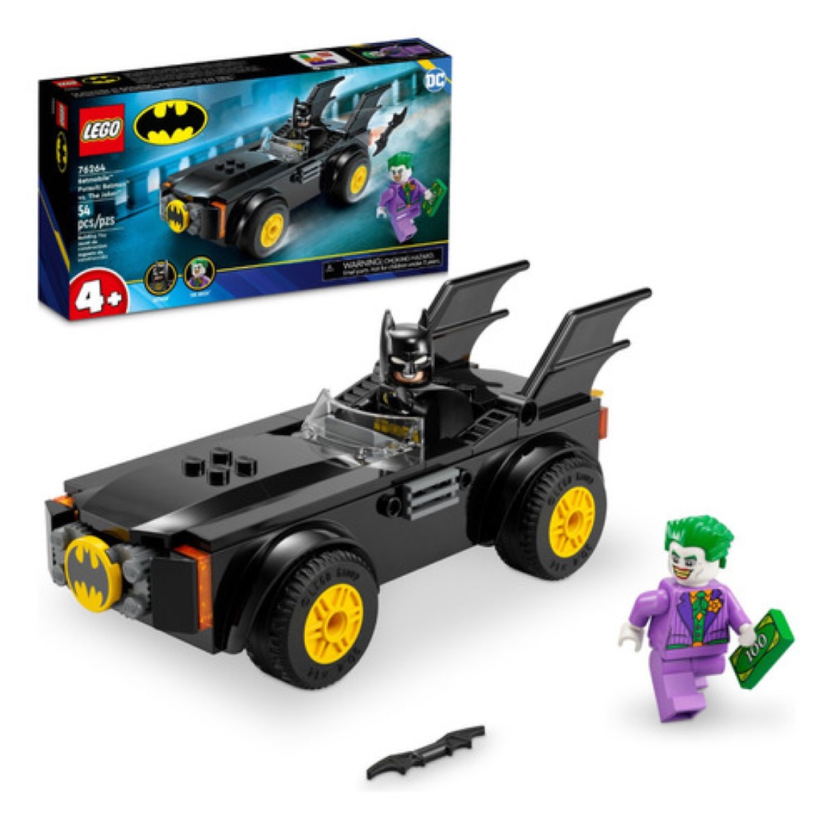 Super Heroes 76264 Persecución En Batmobile 54 Pz negro