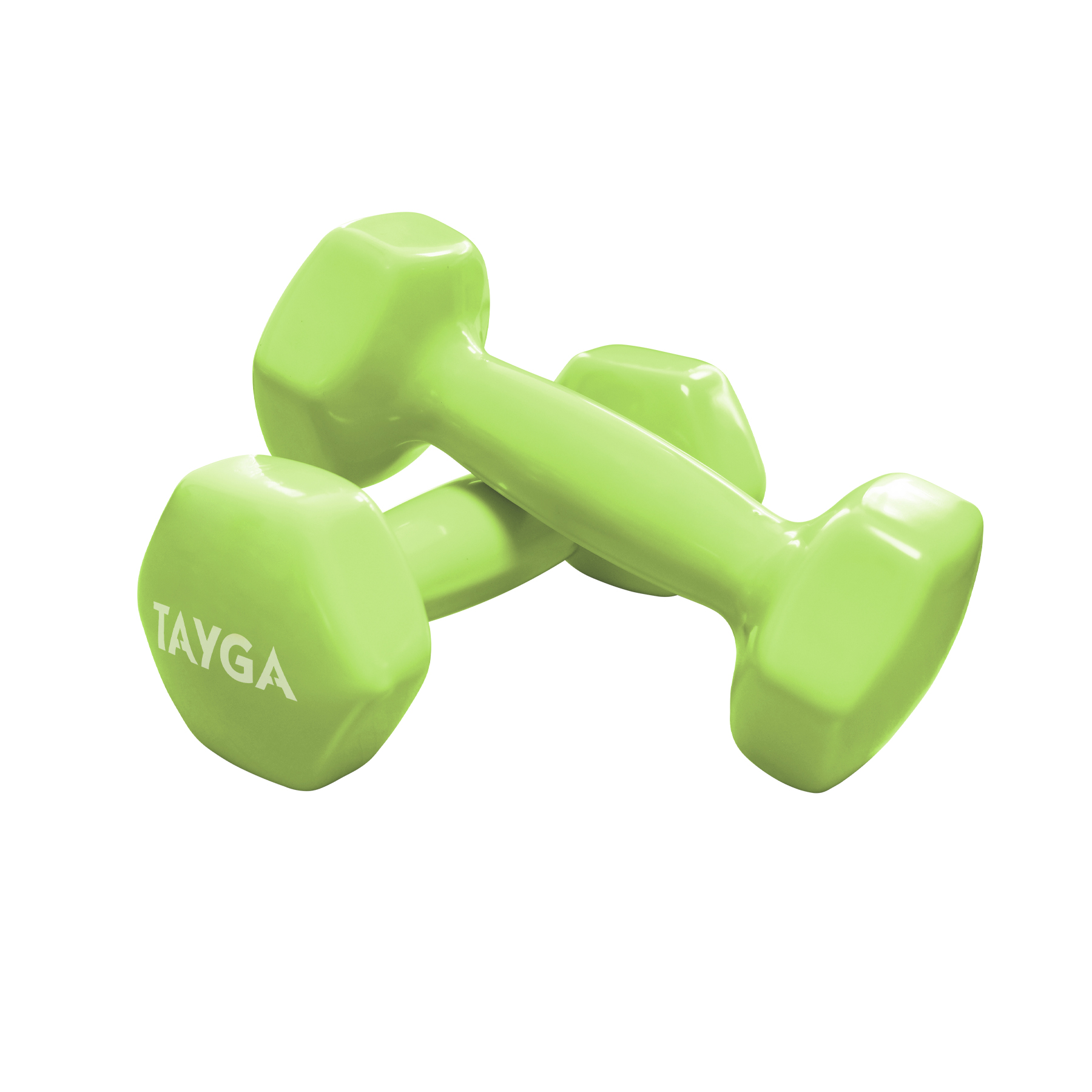 Tayga par mancuernas de vinil 3 lb ejercicio yoga pilates