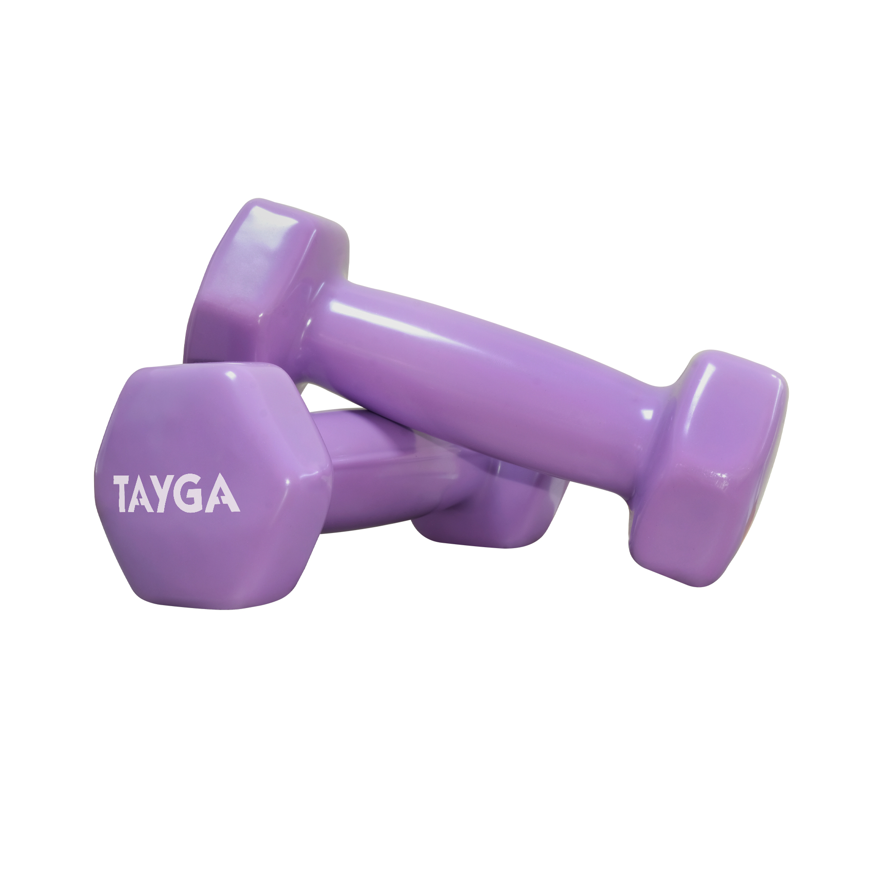 Tayga par mancuernas de vinil 2 lb ejercicio yoga pilates