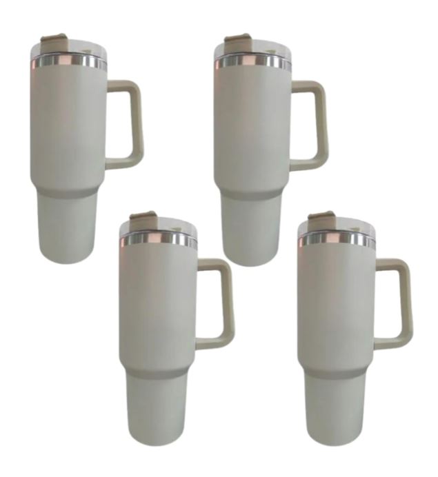 Termo Tumbler TLP Doble Pared acero 40oz Perla - 4pz