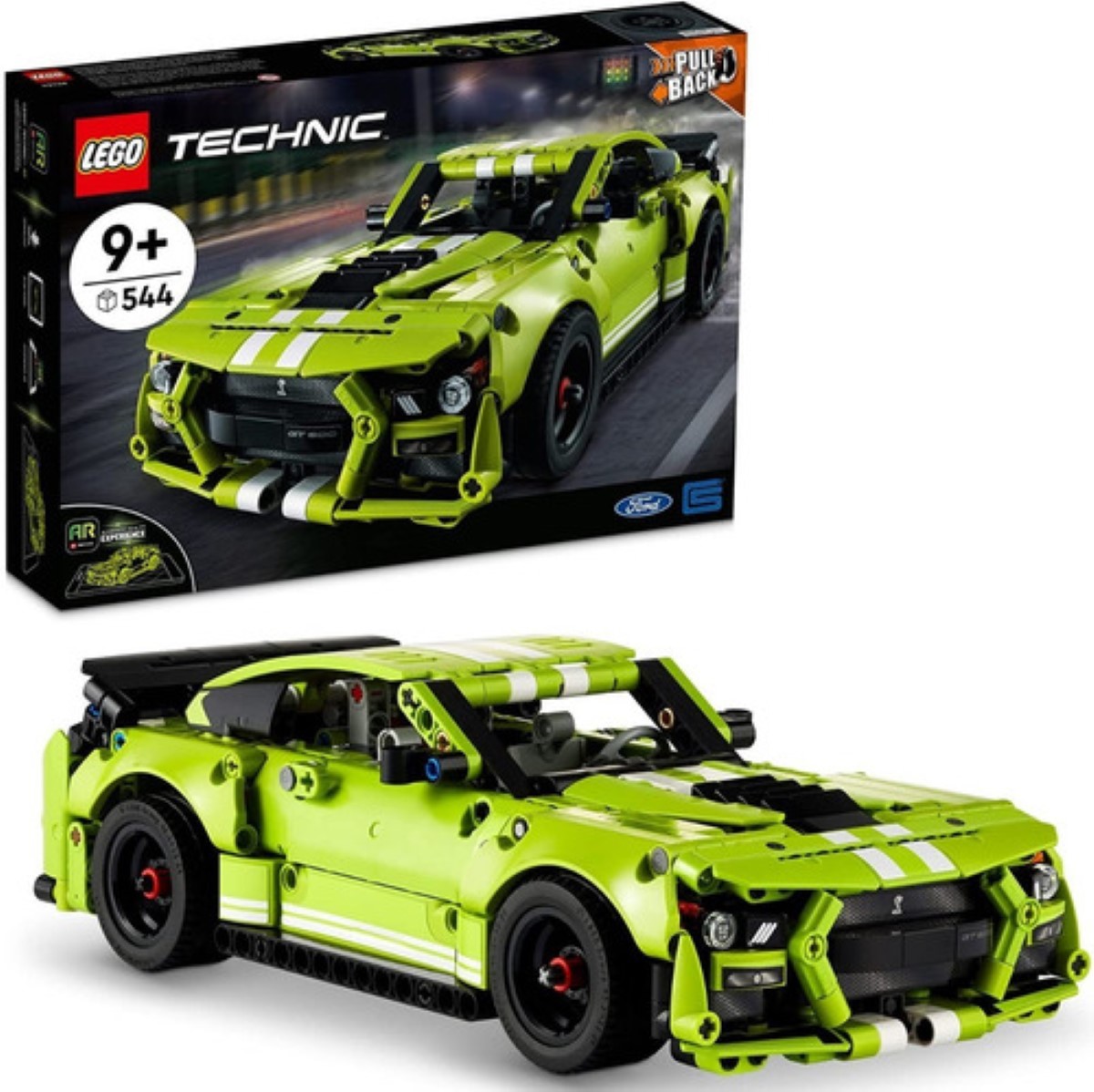 Kit Lego Technic Ford Mustang Shelby Gt500 544 Piezas verd