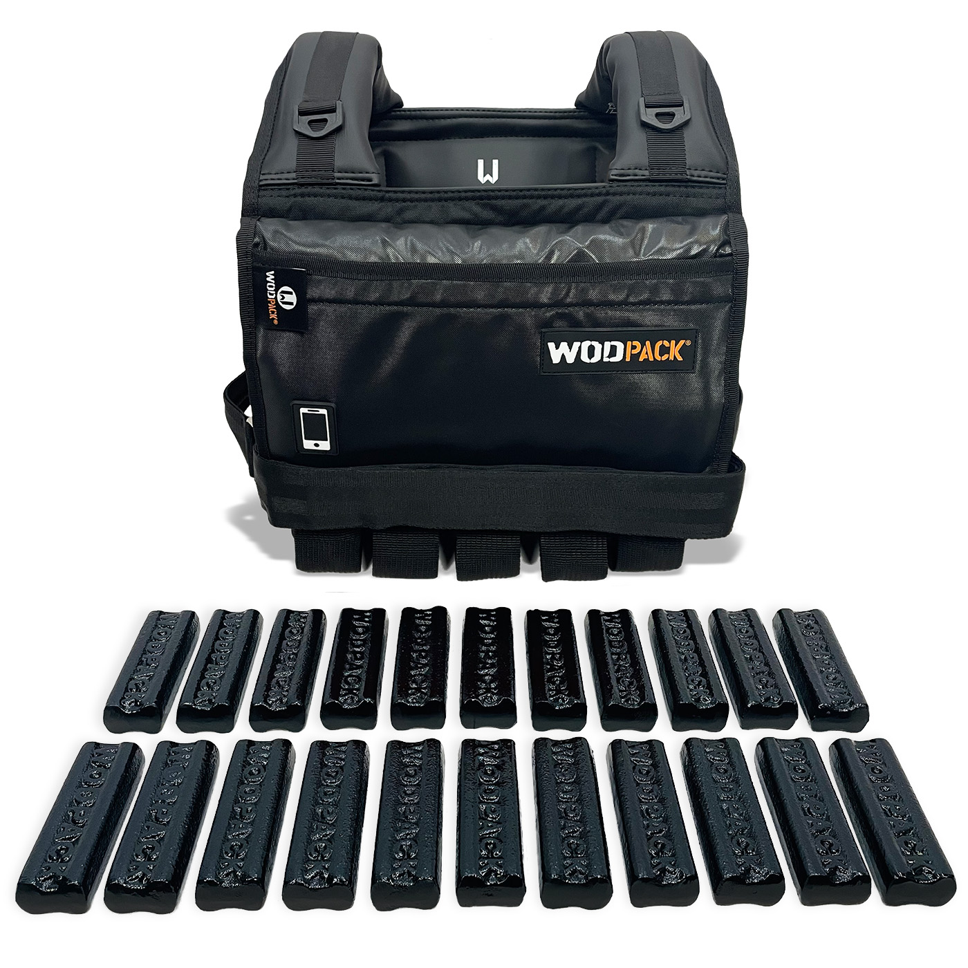 Gilet Lesté F&F STEEL - Plaques En Acier, Ajustable, Jusqu'à 50 Lbs - Rucking, CrossFit, Running