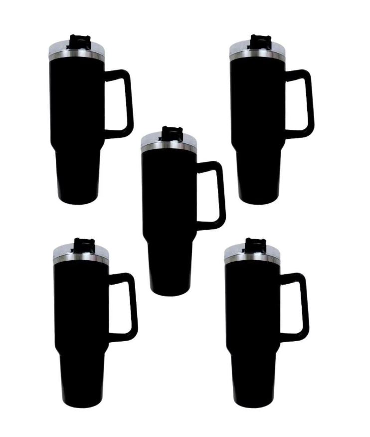 Termo Tumbler TLP Doble Pared acero 40oz Negro 5pz