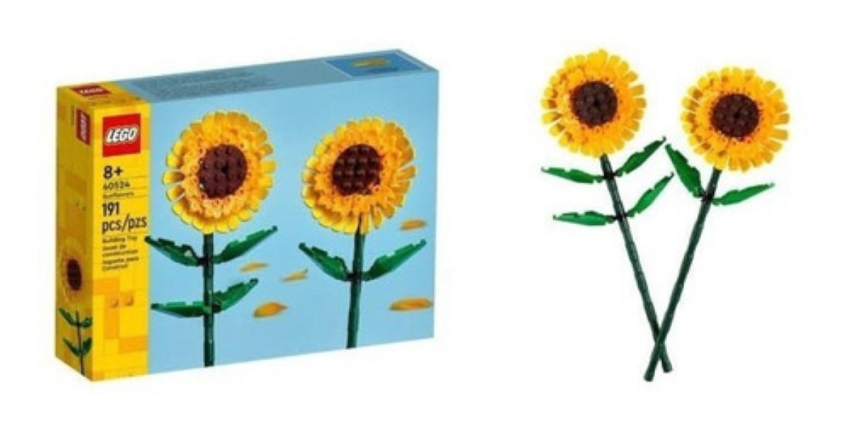 Lego Botanical Girasoles 40524 - 191 Pz, Amarillo 