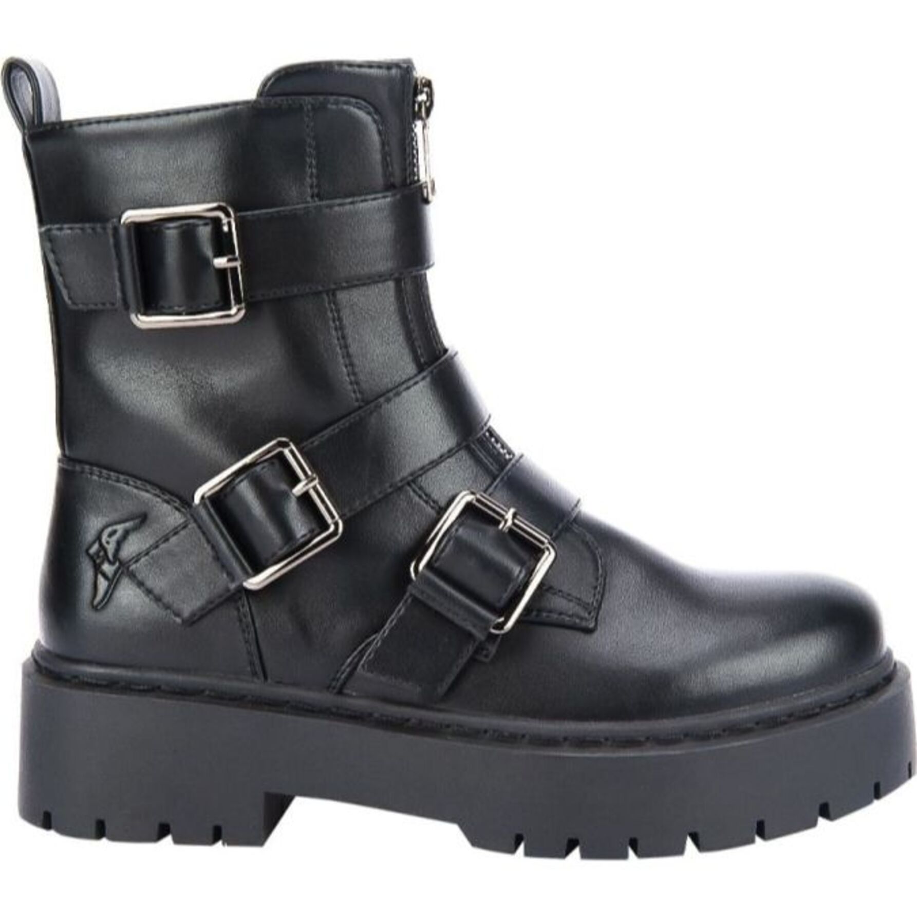 Bota para mujer, con hebillas y suela track, acabado napa, marca ...