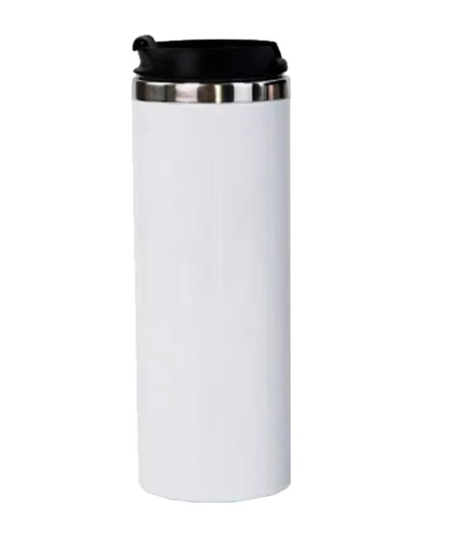 Termo de aluminio de 350ml Laton Blanco TLP