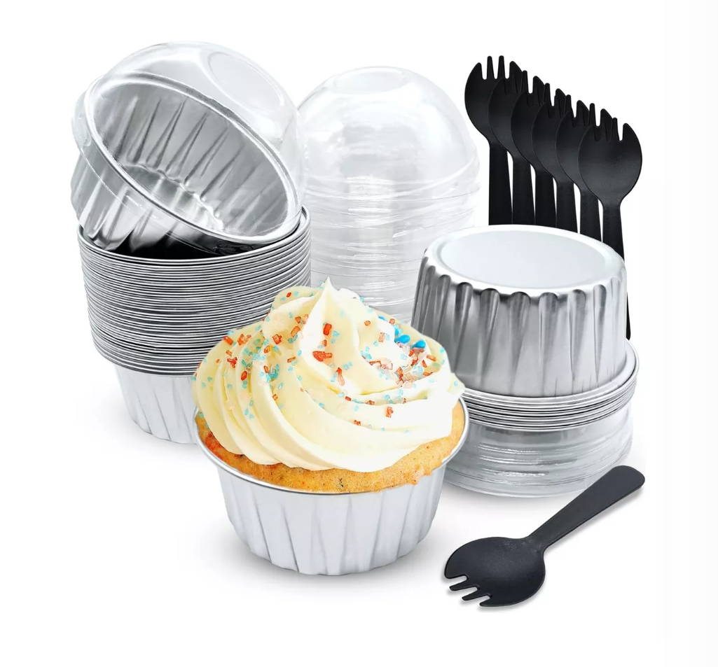 Moldes Wünd de cupcake Plateados