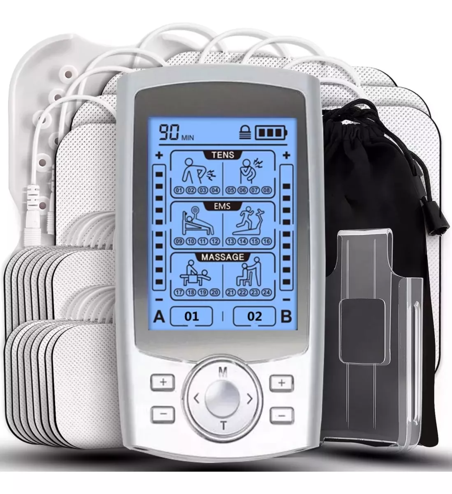 Tens Ems Electroestimulador De Pulso Alivia Dolor 36 Modos