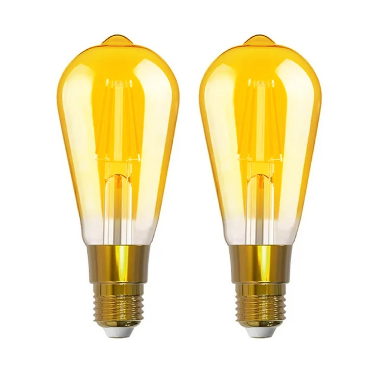 Focos Inteligentes Led Piezas Rocket House Saint Luz Ámbar Wifi