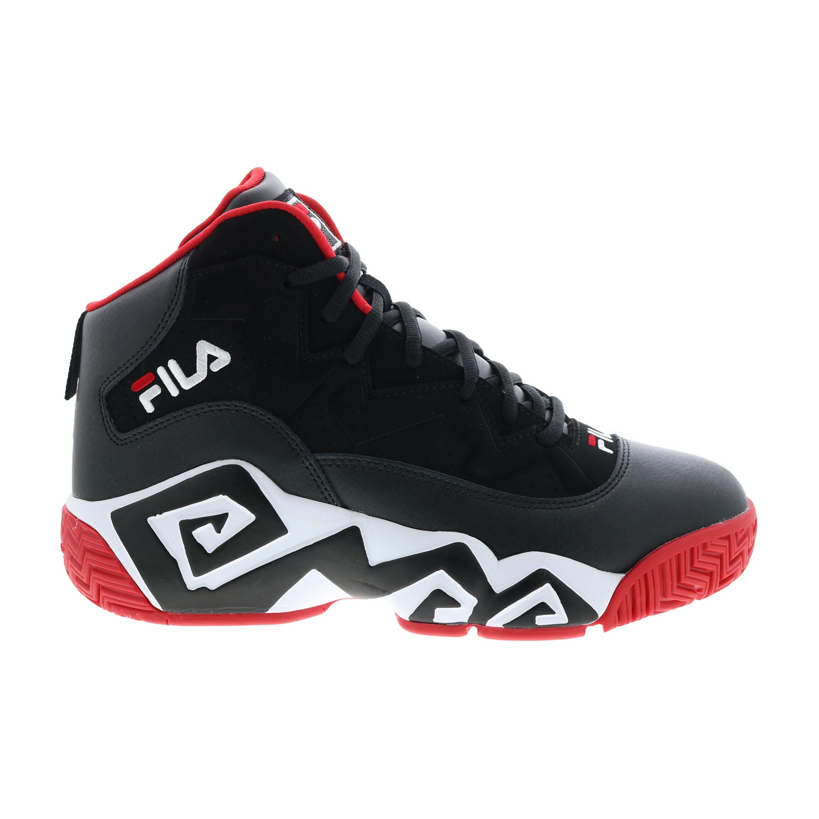 Tenis Fila Mb Retro Bota Negro Rojo Hombre 1bm00509-014