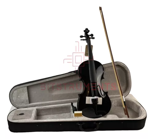 Violin4/4 Incluye Arco Brea Estuche Acustico Profesional Color Negro