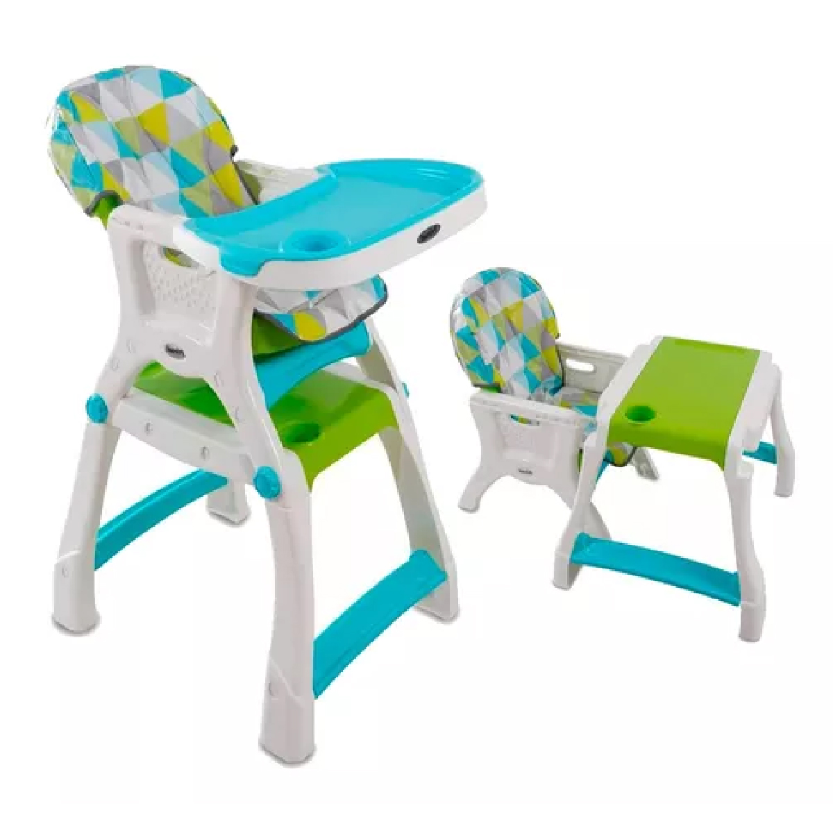 Silla Alta Kinder City Prinsel Triangulos Unisex.