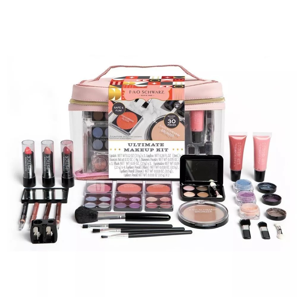 Kit de Maquillaje Definitivo de FAO Schwarz Desde Ojos hasta el Lápiz Labial