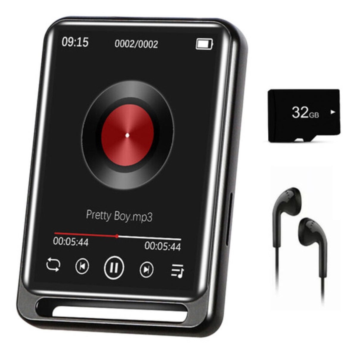 Reproductor Musica Mp3 Mp4 Reproductor De Portatil 64+32g Negro