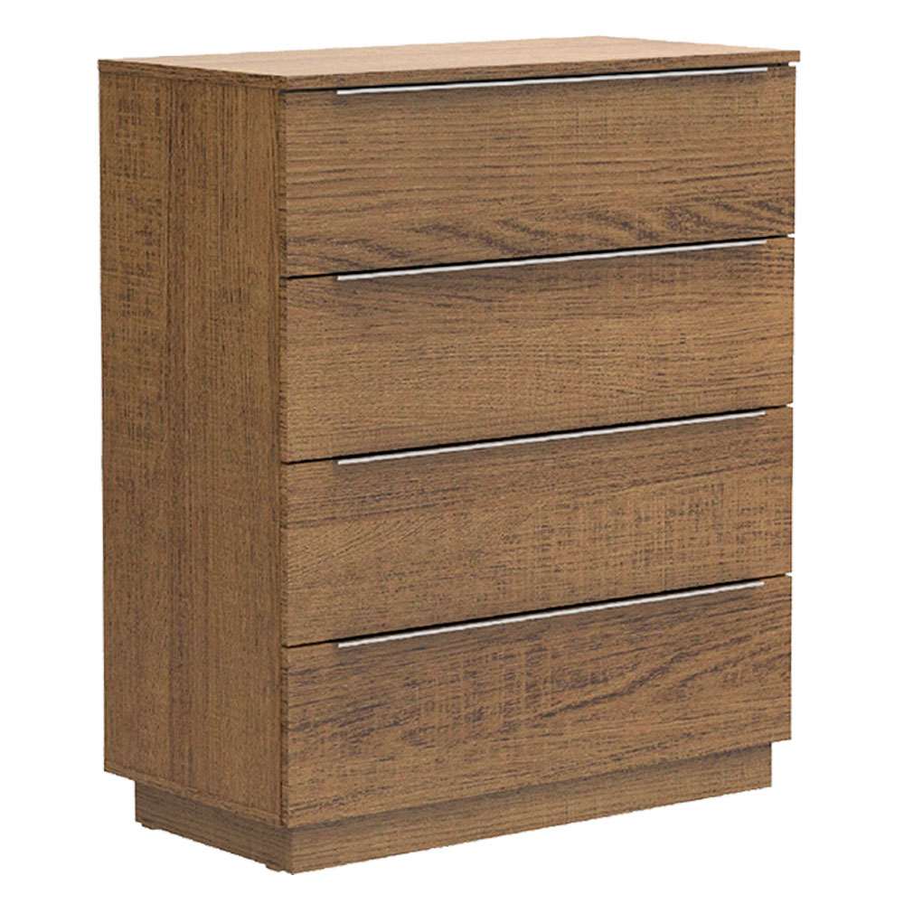 Cómoda  Madesa 4 Cajones para Dormitorio Color Marrón