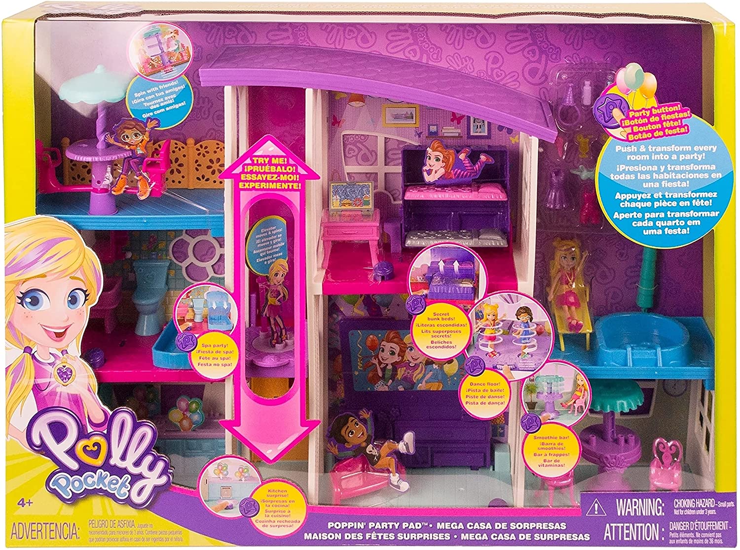 MEGA CASA DE SORPRESAS POLLY POCKET MATTEL