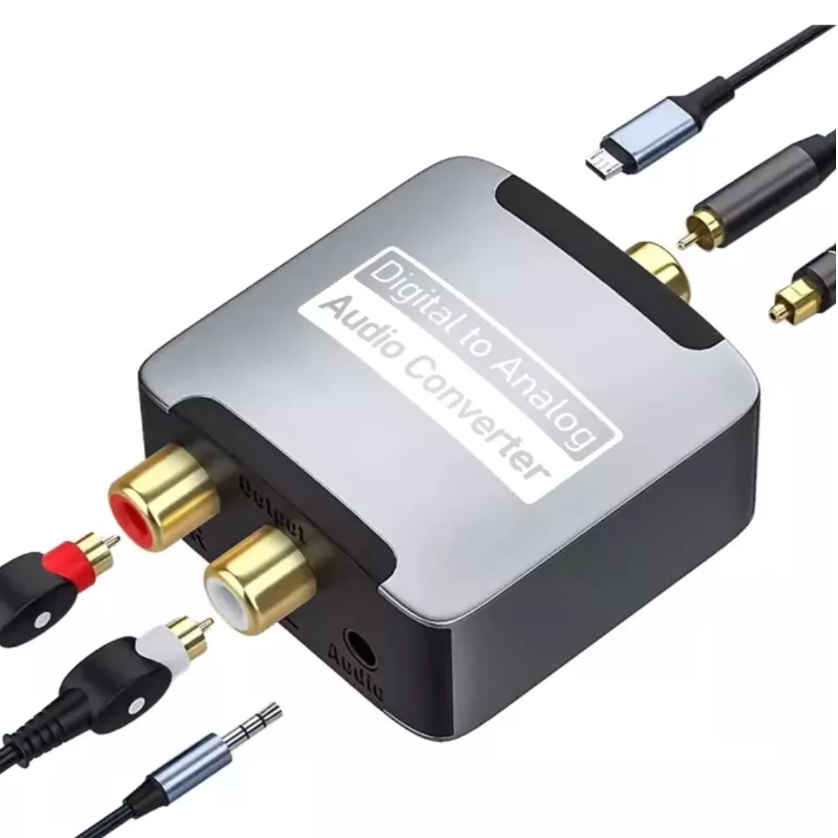 Convertidor De Audio Coaxial De Fibra Óptica Spdif Digital