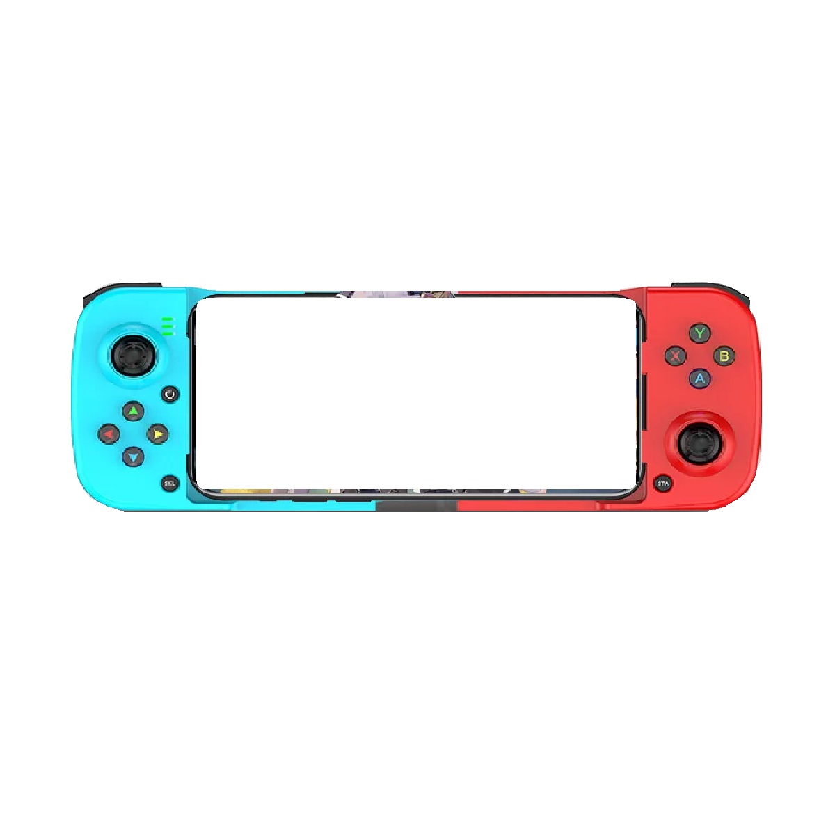 Controlador de Juegos Estirable Gamepad de Teléfono Móvil Bluetooth 5.0 Blue/Red