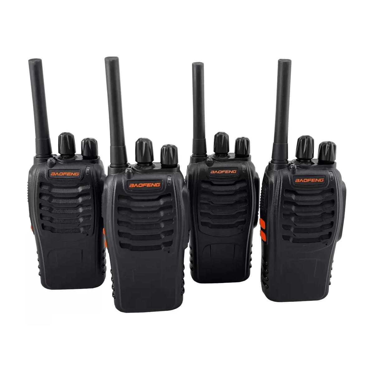 Radios Bf-888h Uhf 400-470 Mhz Walkie Talkie Pack X4