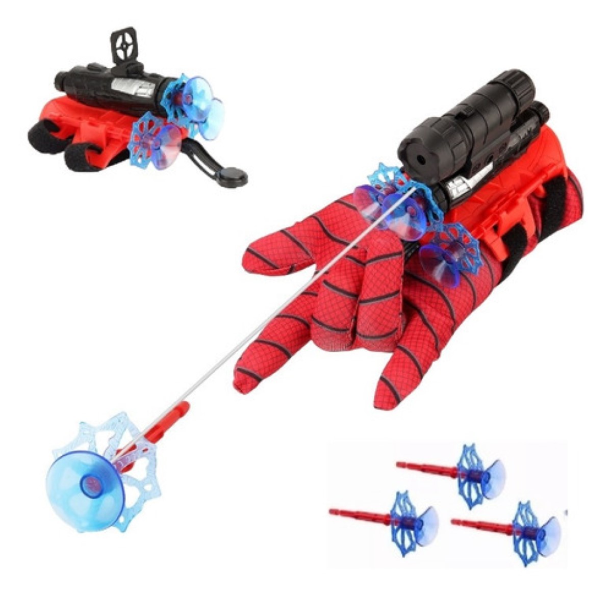 Spiderman Guantes Infantil Bala Suave Launcher Web Shooter