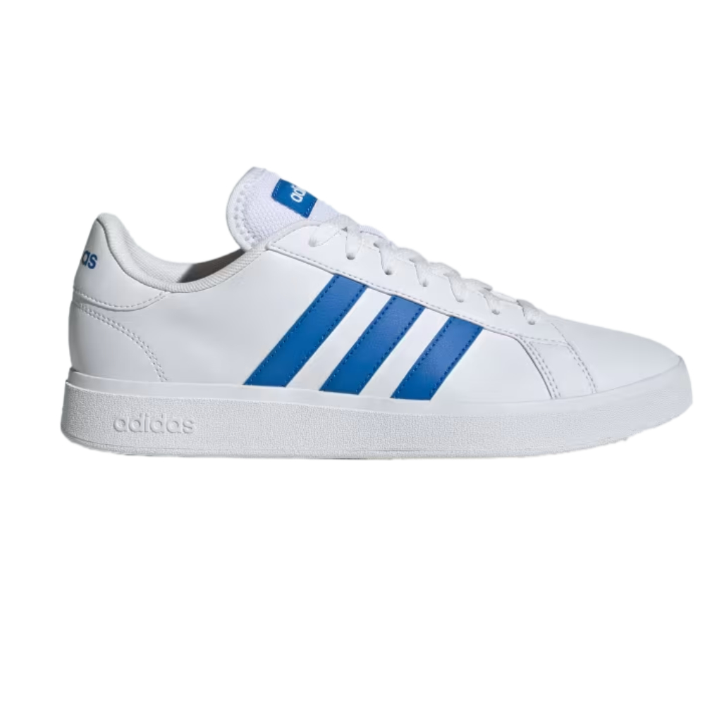 Tenis Adidas Grand Court Base Blanco-Azul para hombre ID1180