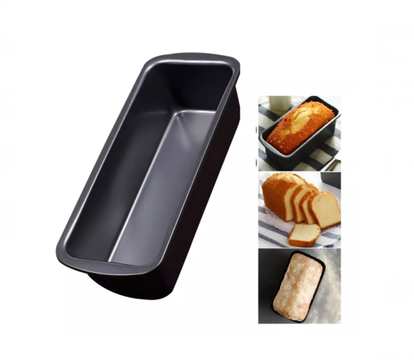 Molde Wünd Para Pan De Caja Panque Acero Antiadherente Para Horno Color Gris Oscuro