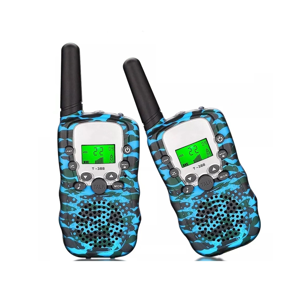 Radio Portátil Walkie Talkies De Juguete Militar Para Niños Azul