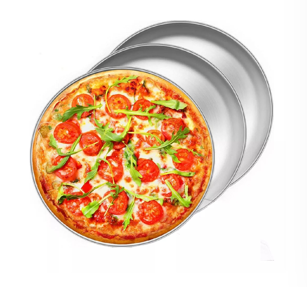 3pzs Charola Wünd Para Hornear Pizza Acero Inoxidable 45cm